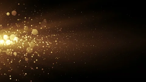 Golden stream with lights and particles 動画素材 88700249