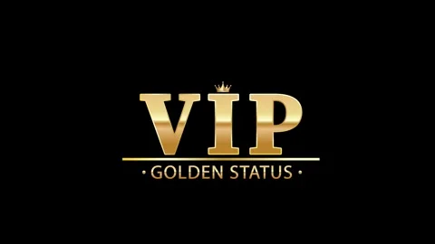 The golden stylized abbreviation of VIP Stock Footage 311622906