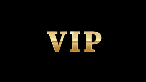 The golden stylized abbreviation of VIP Stock Footage 311622914