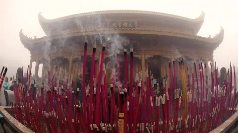 Golden Summit Temple, Mt. Emei, China Видео 509170