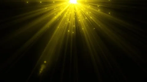 Golden Sun Light Rays Flicker Animation. 库存影片 336107316