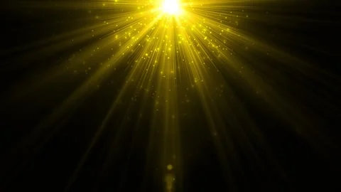 Golden Sun Light Rays Flicker Animation. 库存影片 336107317