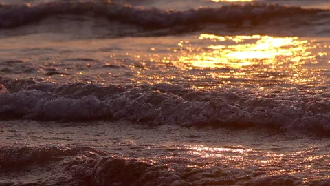 Golden sun light ripples Stock Footage 247397642