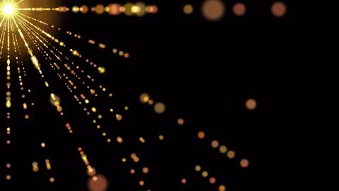 Golden Sun Ray. computer generated abstract background. Stock Illustration