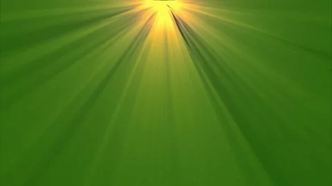 Golden Sun Rays Beaming Down on Abstract Green Background Vídeos de archivo 334991448
