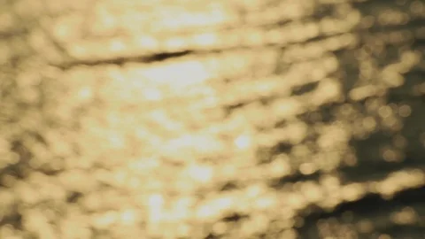 Golden sunlight reflection over the sea. Stock Footage 121132564