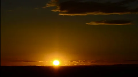 Golden Sunrise Timelapse With Clouds Stock Footage 41785250