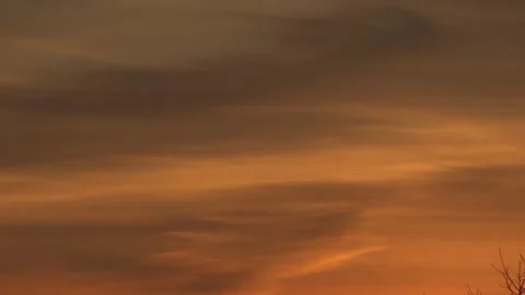 Golden sunset with amazing clouds Stock Footage