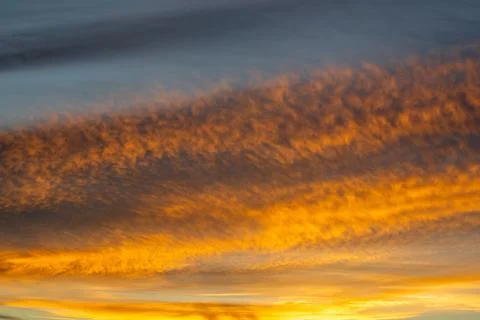 Golden Sunset Clouds in the Sky Foto stock