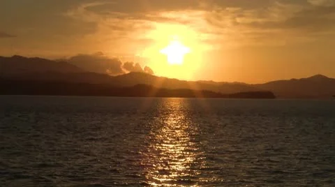 Golden sunset Video stock 8840826