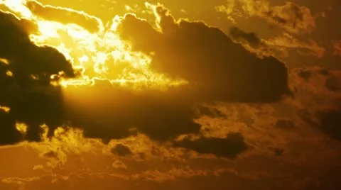 Golden sunset Stock Footage 12422519