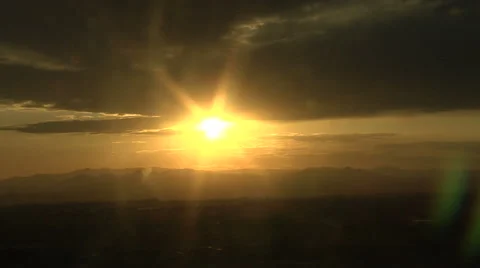 Golden Sunset Stock Footage 54718271