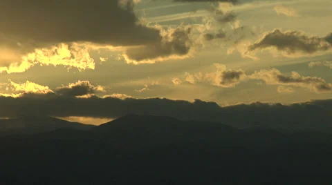 Golden Sunset Stock Footage 54738015