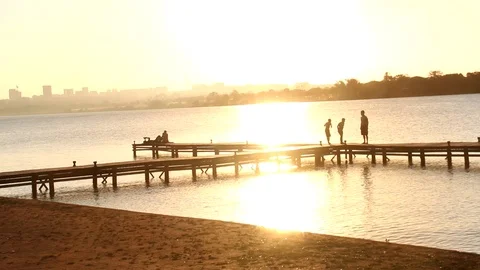 Golden Sunset Video stock 115673969