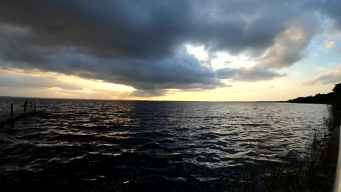 Golden sunset Video stock 163502068