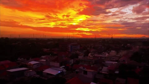 Golden sunset Video stock 310401673