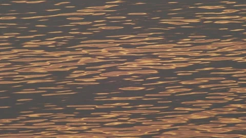 Golden Sunset Ocean Surface Texture Soft Focus Vintage Loop Background Stockbeeldmateriaal 333367757