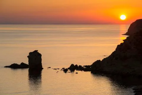 Golden sunset Stock Photos