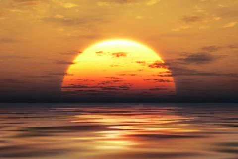 Golden sunset Stock Photos