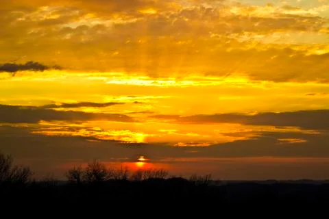 Golden Sunset 写真素材