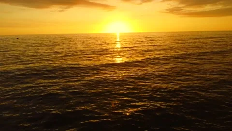 Golden Sunset at Sunset Cliffs:Drone's Eye View of San Diego's Scenic Coastline" Stock Footage 230399703