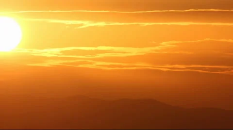 Golden Sunset Timelapse Video stock 38015614