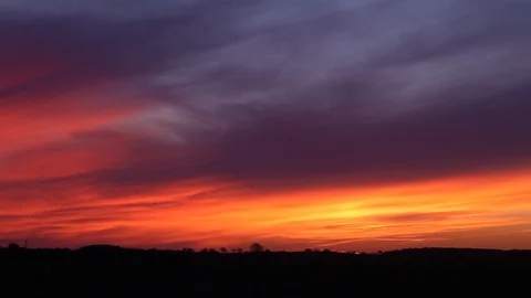 Golden sunset  timelapse Stock Footage 98678252