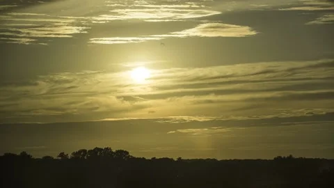 Golden sunset timelapse Stock Footage 199410807