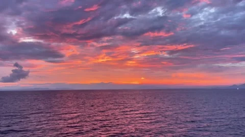 Golden sunset view Stock Footage 335921154