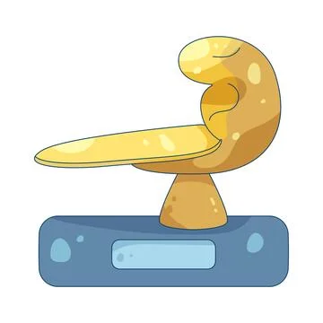 Golden surf trophy Stock Illustration