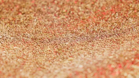 Golden surface shot close-up Stock Footage 208613521