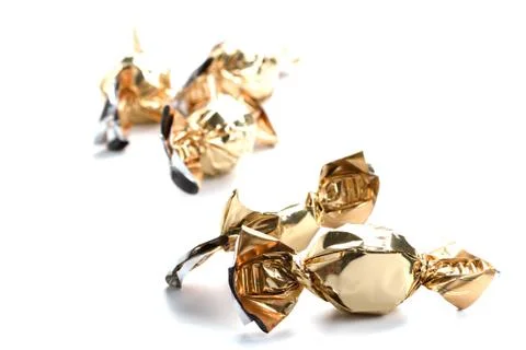 Golden sweets Stock Photos