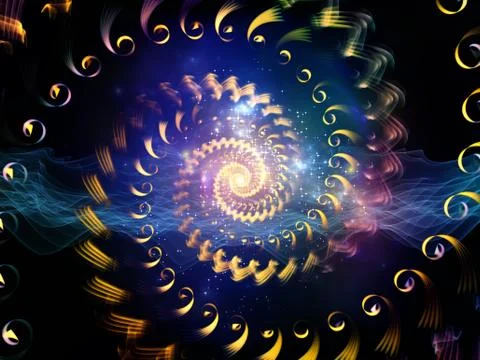 Golden Swirl Stockillustratie