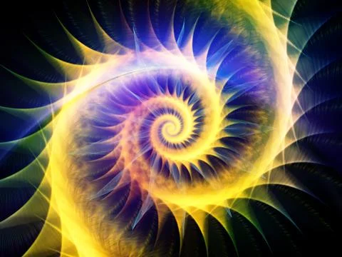 Golden Swirl Stockillustratie