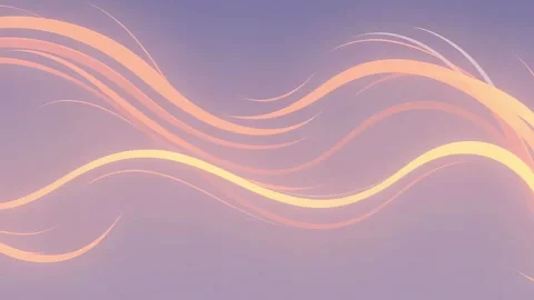 Golden Swirls: A Soft Gradient Background with Abstract Lines and Glowing Accen Stock Footage 307002503