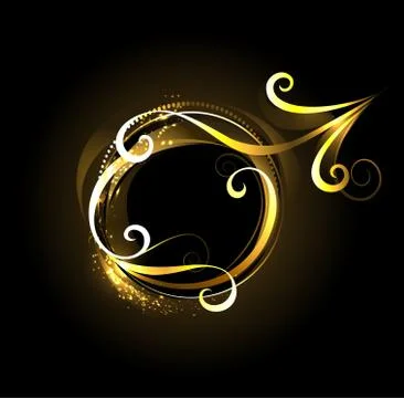 Golden Symbol of Mars Stock Illustration