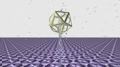Golden Symmetry: A Platonic Solid Exploration Stock Footage 231285806