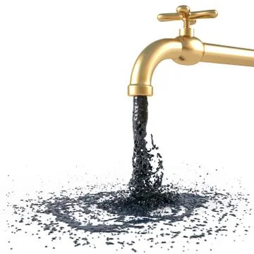 Golden tap Illustrazione stock