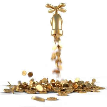 Golden tap Stock-Illustration