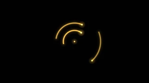 Golden Tech Loading Screen Seamless Loop Video stock 342263421