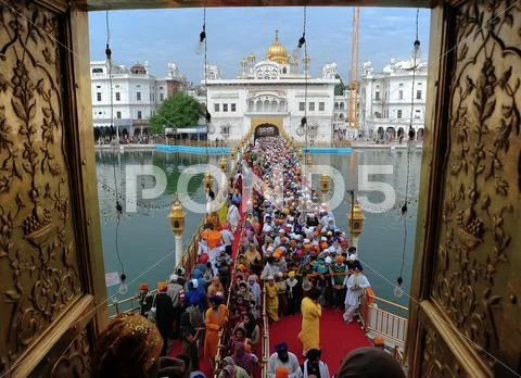 Golden Temple in Amritsar, Punjab, India Stock Photos