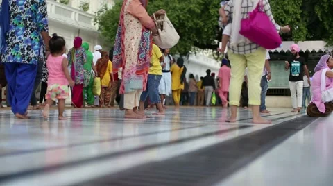 Golden Temple Crowd Video stock 41417805