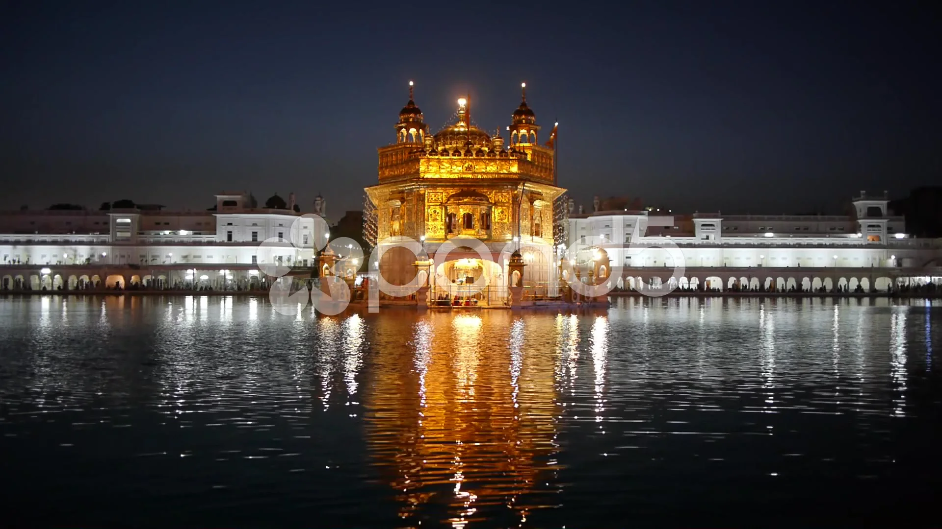 Golden temple in the evening,Amritsar,Pu... | Stock Video | Pond5