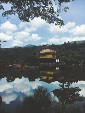Golden Temple in Japan Stock Photos