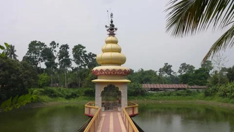 Golden Temple Structure Stock Footage 336685290