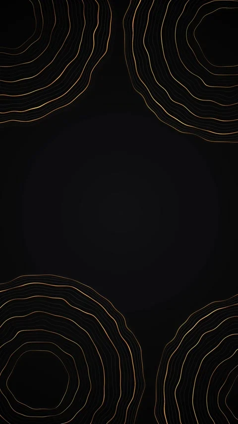 Golden Terrain Lines with Dark Central Copy Space Stock Footage 341036244