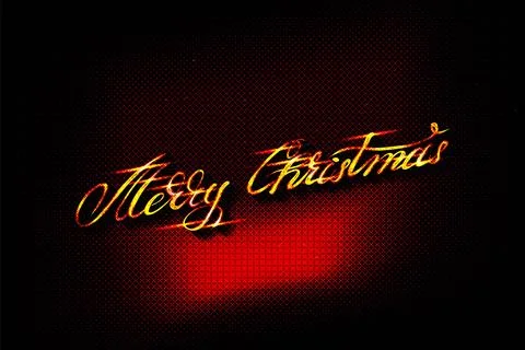 Golden text on black background. Stock Illustration
