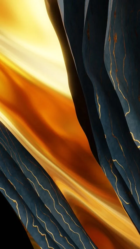Golden textile layers  Stock-Footage 302543568