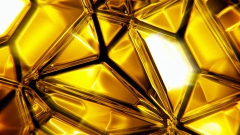 Golden texture abstract motion background seamless loop Video stock 71761729