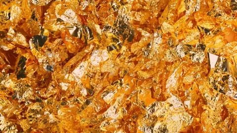 Golden texture background in slow motion. Stock Footage 242014291